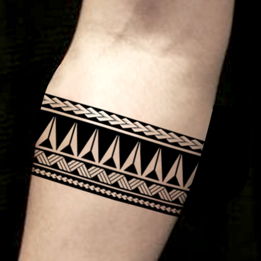 fashionoid Black Tribal Aztec Waterproof Hand Band Temporary Tattoo - Price in India, Buy fashionoid Black Tribal Aztec Waterproof Hand Band Temporary Tattoo Online In India, Reviews, Ratings & Features